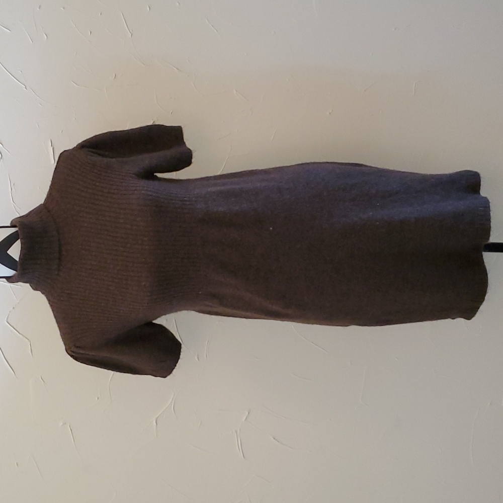 Sweater Project Brown Sweater Dress Lg NWOT